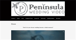 Desktop Screenshot of peninsulaweddingvideo.com